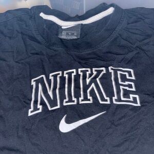 Nike Black Tee with White Logo
